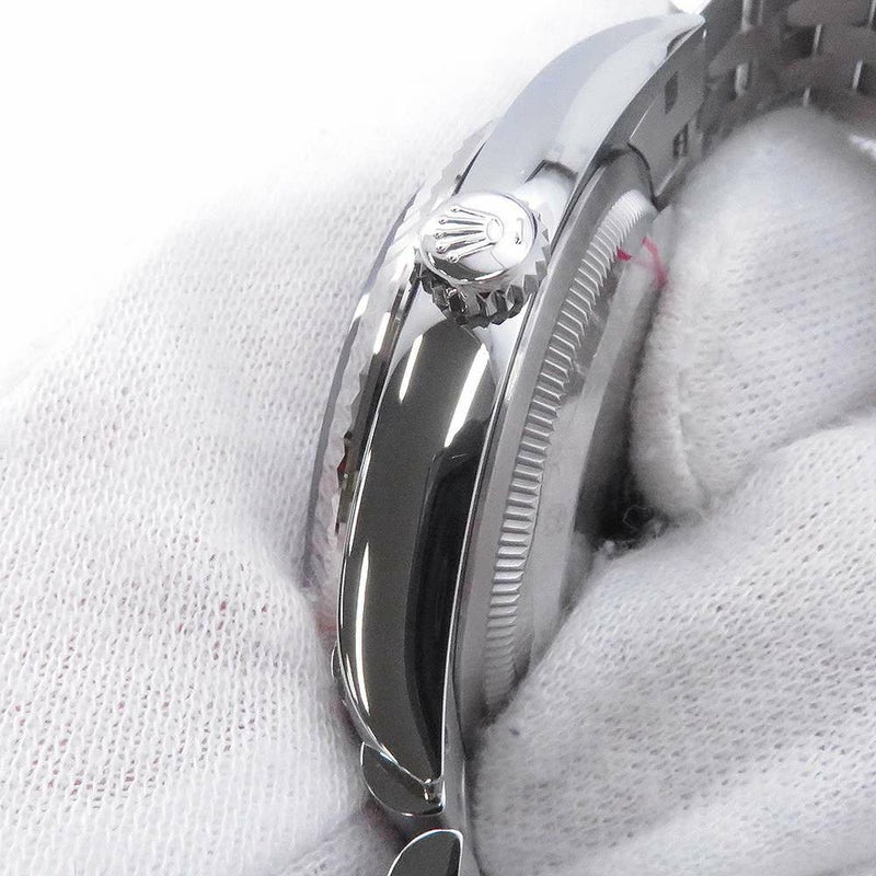 ロレックス デイトジャスト36 SS/K18WG ランダムシリアル ルーレット 126234 ROLEX 腕時計 黒文字盤