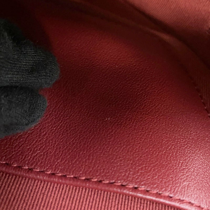 シャネル チェーンショルダーバッグ マトラッセ ココマーク ハートシェイプ ラムスキン AS3191 CHANEL 黒
