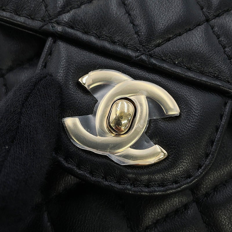 シャネル チェーンショルダーバッグ マトラッセ ココマーク ハートシェイプ ラムスキン AS3191 CHANEL 黒