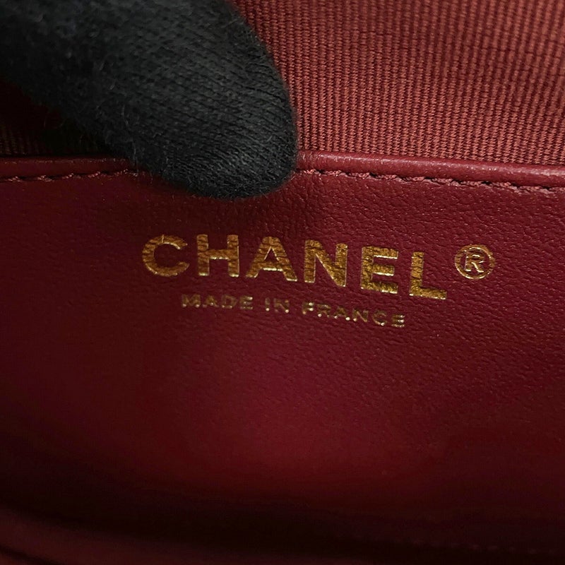 シャネル チェーンショルダーバッグ マトラッセ ココマーク ハートシェイプ ラムスキン AS3191 CHANEL 黒