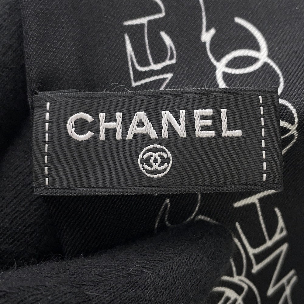 シャネル スカーフ ココマーク 総柄 シルク CHANEL 黒 | 中古・新品
