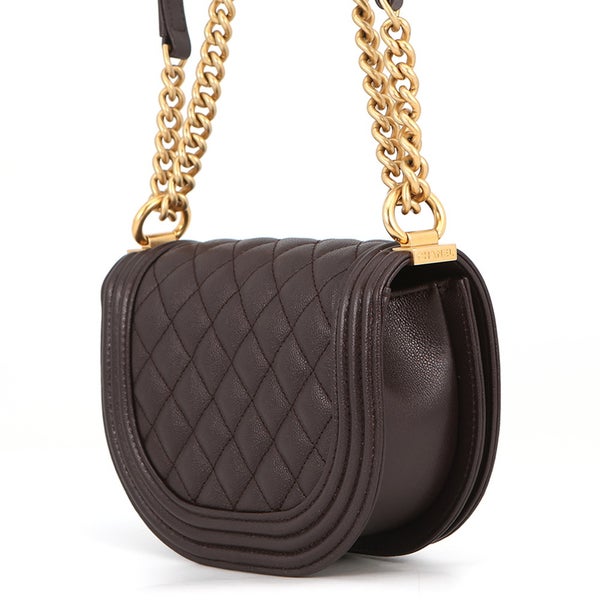 シャネル チェーンショルダーバッグ マトラッセ ココマーク ボーイシャネル スモール キャビアスキン AS3350 CHANEL 2way