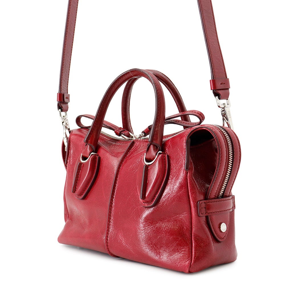 トッズ ハンドバッグ Dスタイリング レザー TOD'S 2wayショルダー
