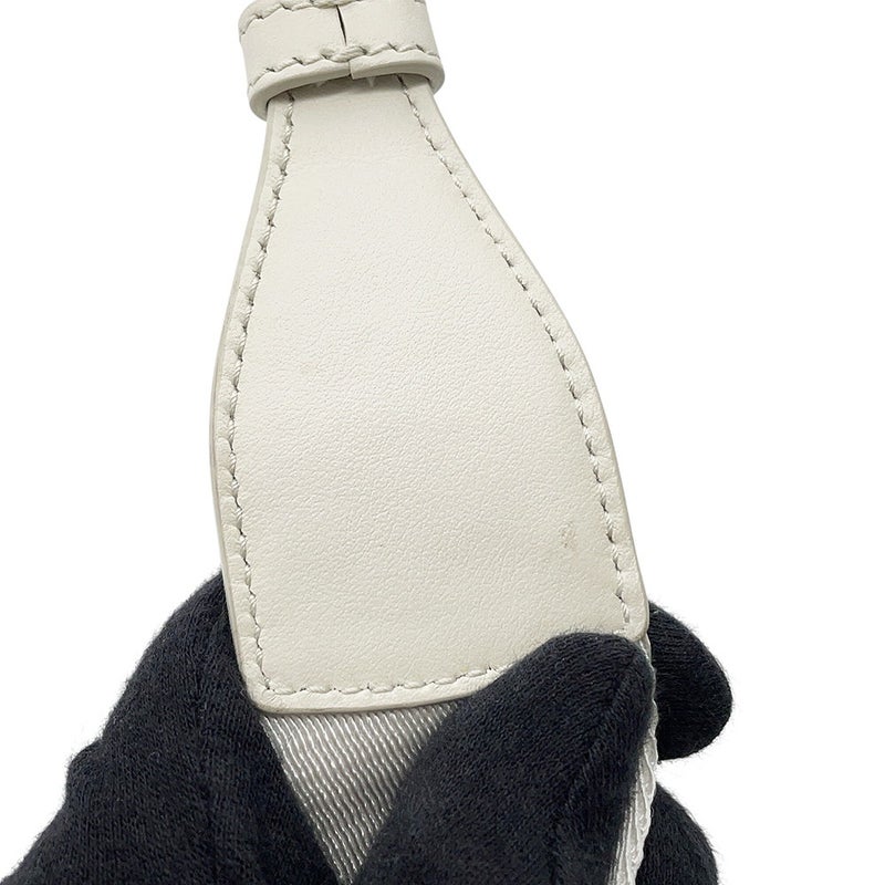 プラダ ショルダーバッグ トライアングル ラフィア 1BH190 PRADA 白