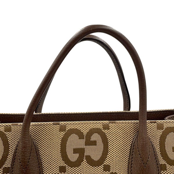 グッチ トートバッグ ジャンボGG キャンバス レザー 678839 GUCCI 2wayショルダー