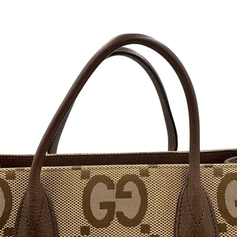 グッチ トートバッグ ジャンボGG キャンバス レザー 678839 GUCCI 2wayショルダー