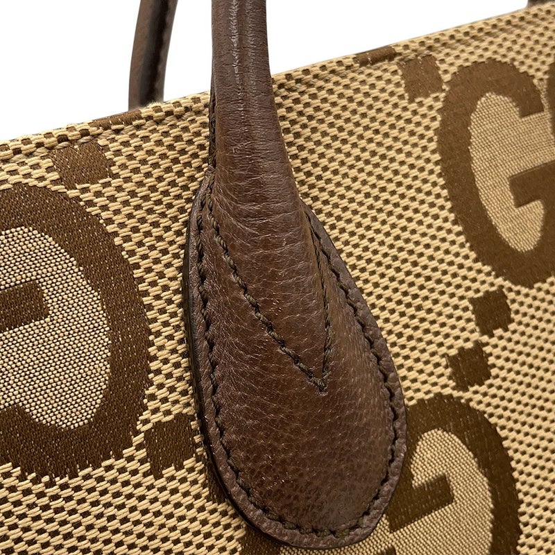グッチ トートバッグ ジャンボGG キャンバス レザー 678839 GUCCI 2wayショルダー