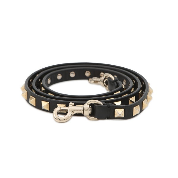 ヴァレンティノ・ガラヴァーニ ハンドバッグ ロックスタッズ レザー VALENTINO 2way 黒