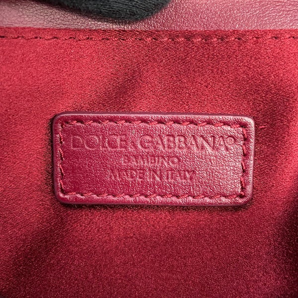 ドルチェ＆ガッバーナ ハンドバッグ ロゴ スタッズ ポーチ ベロア DOLCE&GABBANA 2way