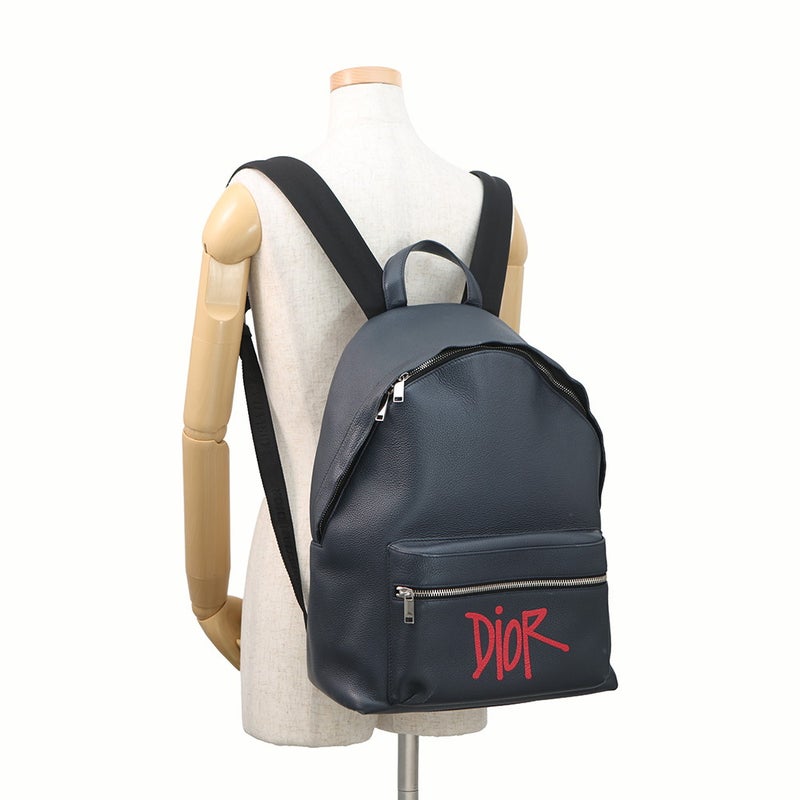 クリスチャン・ディオール リュック ステューシーコラボ バックパック レザー Christian Dior セール品