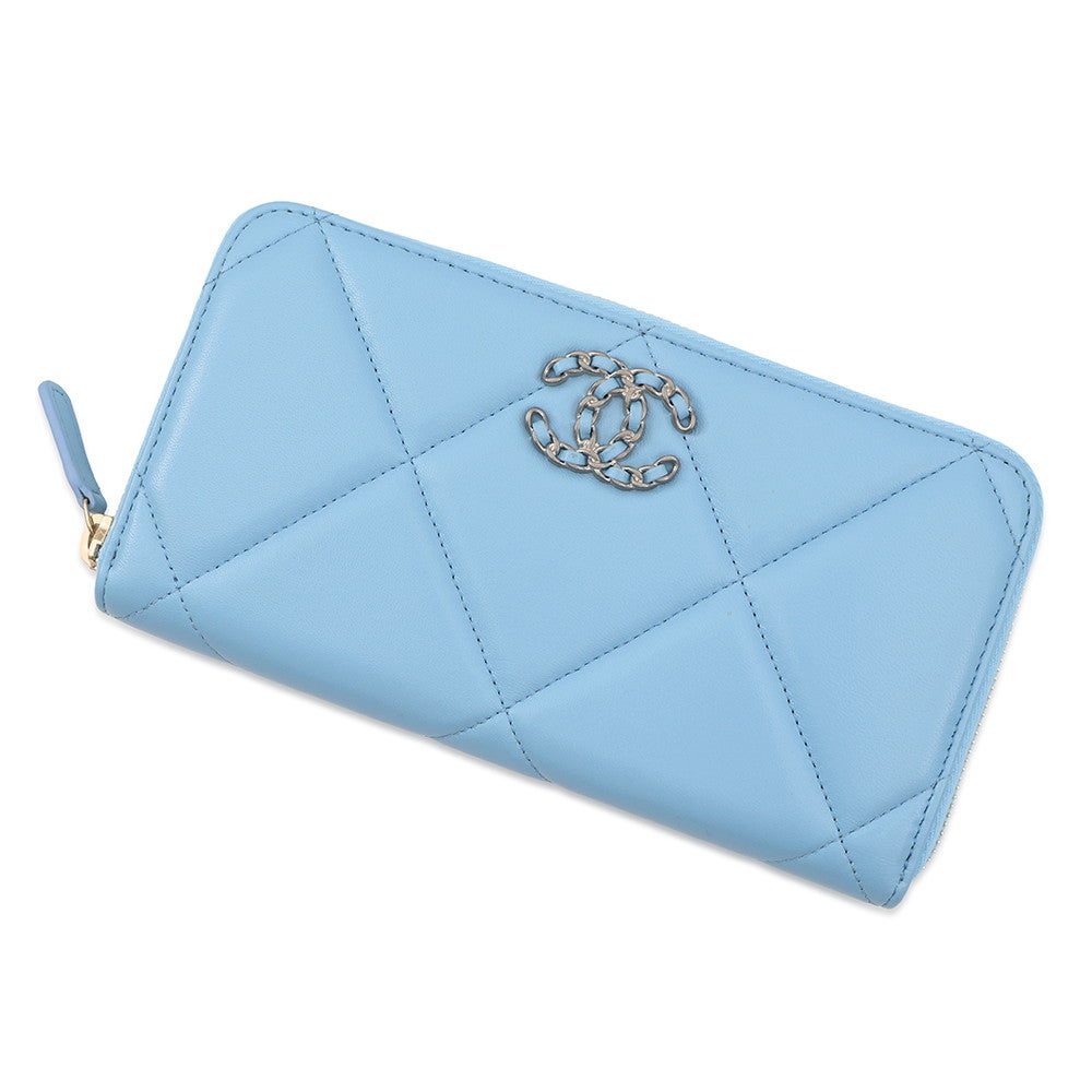 シャネル 長財布 シャネル19 ココマーク ラムスキン AP1063 CHANEL