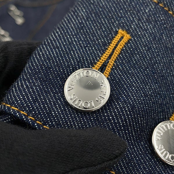 ルイヴィトン ジャケット アシンメトリック デニムジャケット レディースサイズ34 LOUIS VUITTON アウター