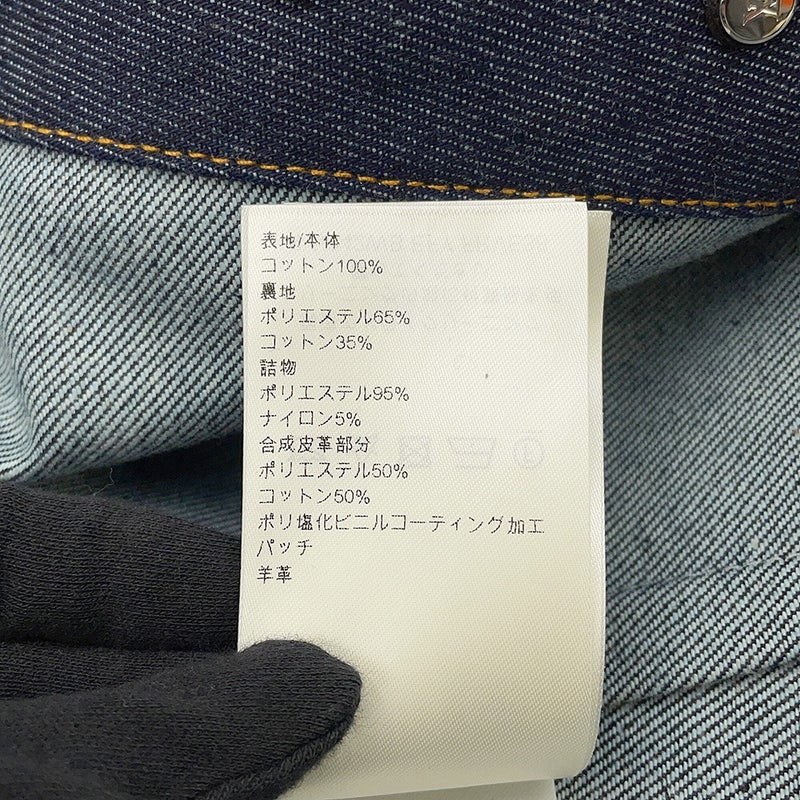 ルイヴィトン ジャケット アシンメトリック デニムジャケット レディースサイズ34 LOUIS VUITTON アウター
