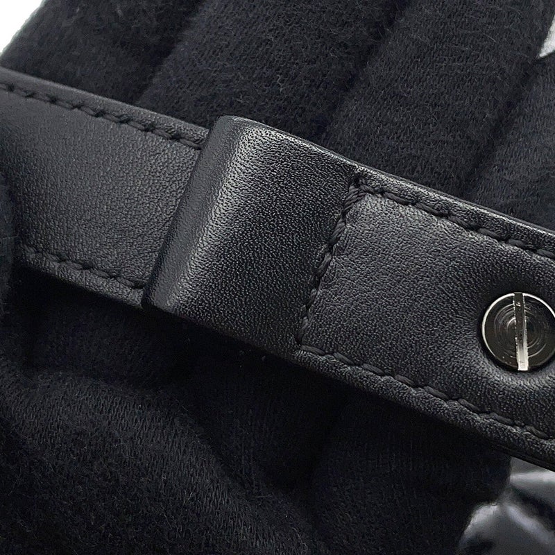 シャネル チェーンショルダーバッグ ボーイシャネル25 マトラッセ ココマーク パテント A67086CHANEL バッグ 黒
