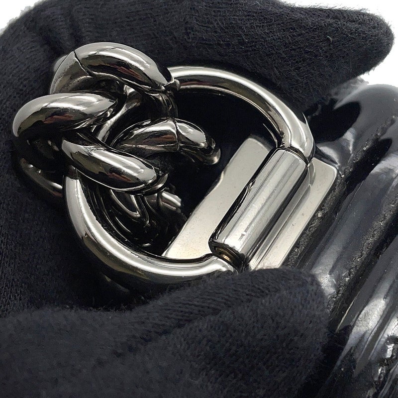 シャネル チェーンショルダーバッグ ボーイシャネル25 マトラッセ ココマーク パテント A67086CHANEL バッグ 黒