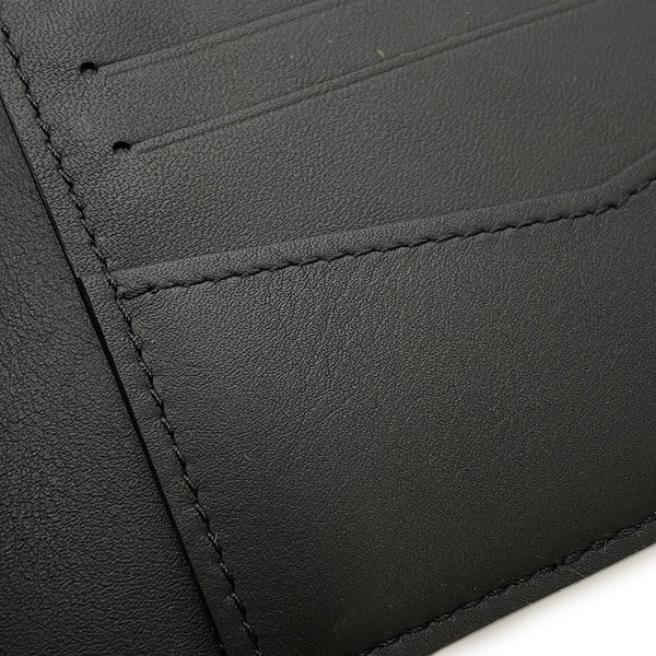 ルイヴィトン 二つ折り財布 ブラッシュド・モノグラム ポルトフォイユ・スレンダー M11708 ヴィトン 財布 メンズ 黒 ブラック