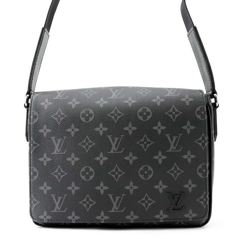 ルイヴィトン ショルダーバッグ モノグラム・エクリプス ディストリクト PM NV3 M46255 LOUIS VUITTON メンズ 黒 ブラック