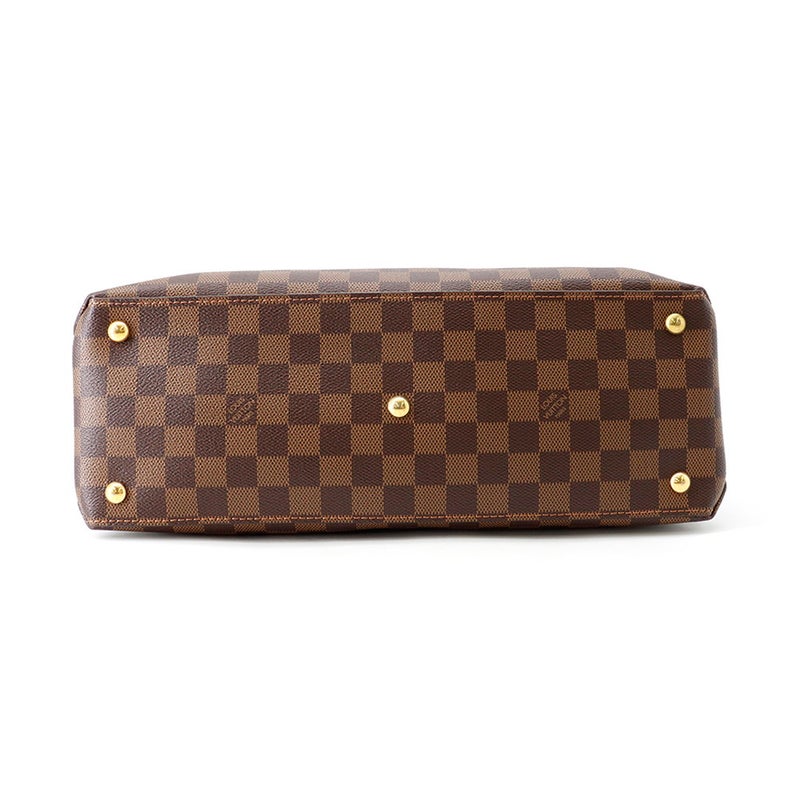 ルイヴィトン ハンドバッグ ダミエ・エベヌ LVリバーサイド N40050 LOUIS VUITTON ヴィトン 2wayショルダーバッグ チャーム付き