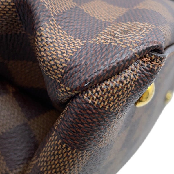 ルイヴィトン ハンドバッグ ダミエ・エベヌ LVリバーサイド N40050 LOUIS VUITTON ヴィトン 2wayショルダーバッグ チャーム付き
