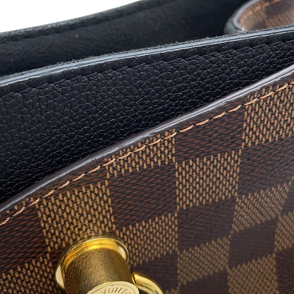 ルイヴィトン ハンドバッグ ダミエ・エベヌ LVリバーサイド N40050 LOUIS VUITTON ヴィトン 2wayショルダーバッグ チャーム付き