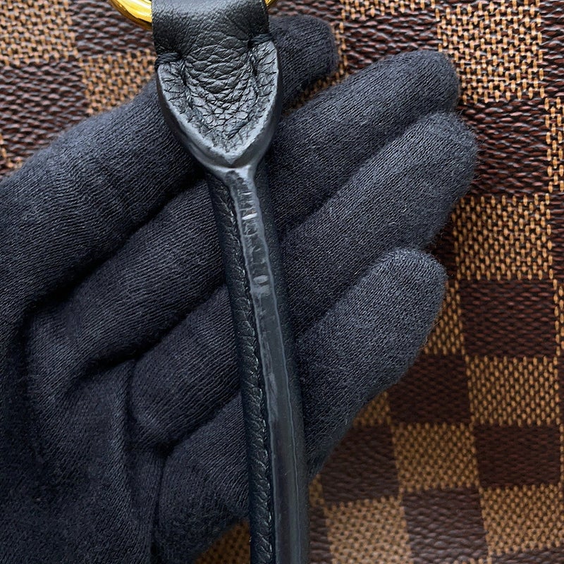 ルイヴィトン ハンドバッグ ダミエ・エベヌ LVリバーサイド N40050 LOUIS VUITTON ヴィトン 2wayショルダーバッグ チャーム付き