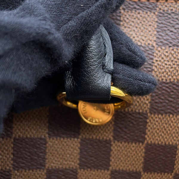 ルイヴィトン ハンドバッグ ダミエ・エベヌ LVリバーサイド N40050 LOUIS VUITTON ヴィトン 2wayショルダーバッグ チャーム付き