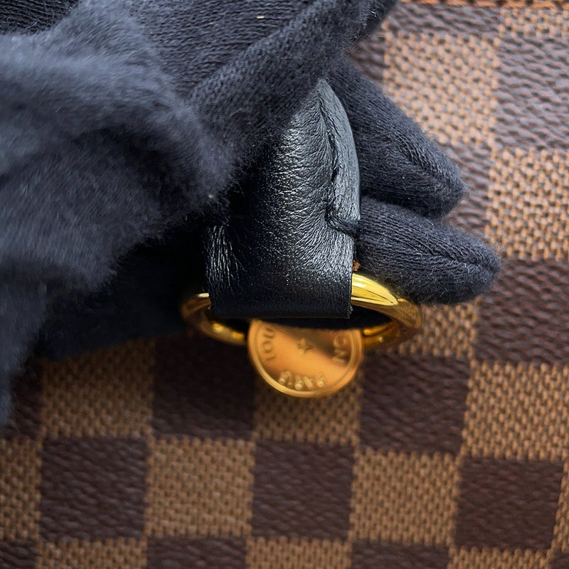 ルイヴィトン ハンドバッグ ダミエ・エベヌ LVリバーサイド N40050 LOUIS VUITTON ヴィトン 2wayショルダーバッグ チャーム付き