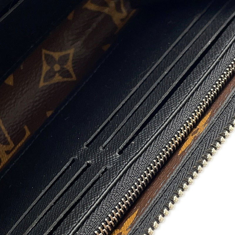 ルイヴィトン 長財布 モノグラム・マカサー ジッピー・ドラゴンヌ M69407 LOUIS VUITTON ヴィトン 財布 メンズ 黒 ブラック