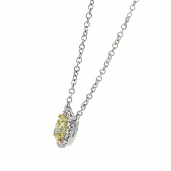 ティファニー ネックレス ソレスト イエローダイヤ ダイヤモンド 0.22ct Pt950 44131336 Tiffany&Co. 鑑定書付き ペンダント