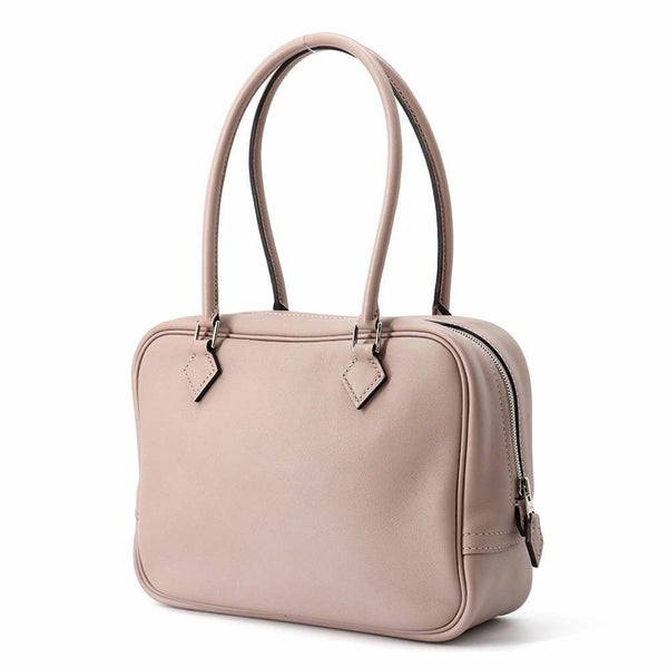 エルメス ハンドバッグ プリュム ミニ  グリシン/シルバー金具 スイフト X刻印