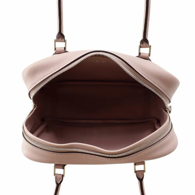 エルメス ハンドバッグ プリュム ミニ  グリシン/シルバー金具 スイフト X刻印