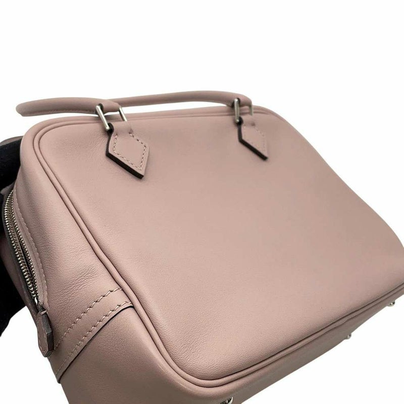 エルメス ハンドバッグ プリュム ミニ  グリシン/シルバー金具 スイフト X刻印