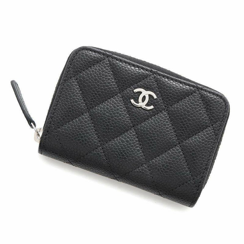 シャネル コインケース クラシック ジップコインパース マトラッセ ココマーク キャビアスキン AP0216 CHANEL 財布