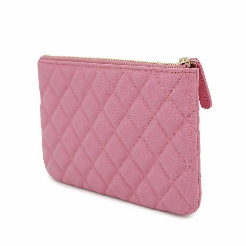 シャネル ポーチ マトラッセ ココマーク クラシック スモール ジップ キャビアスキン AP4101 CHANEL 小物入れ