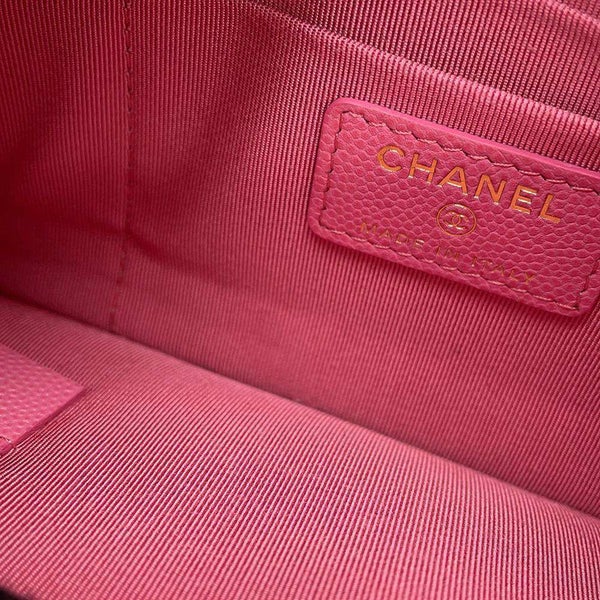 シャネル ポーチ マトラッセ ココマーク クラシック スモール ジップ キャビアスキン AP4101 CHANEL 小物入れ