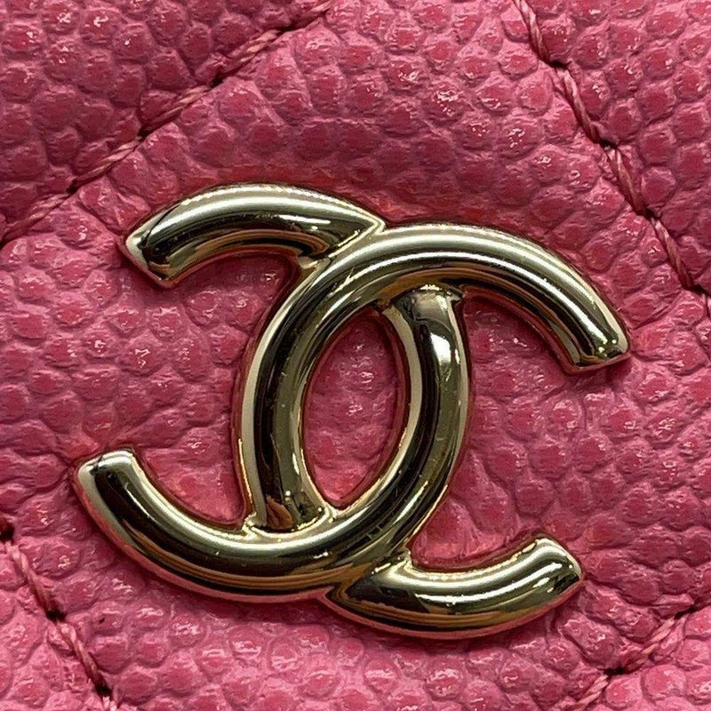 シャネル ポーチ マトラッセ ココマーク クラシック スモール ジップ キャビアスキン AP4101 CHANEL 小物入れ