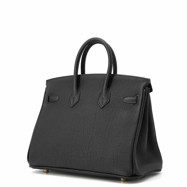 エルメス バーキン25 ブラック/ゴールド金具 トゴ W刻印 HERMES Birkin ハンドバッグ 黒