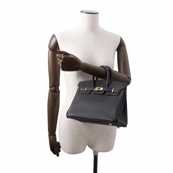 エルメス バーキン25 ブラック/ゴールド金具 トゴ W刻印 HERMES Birkin ハンドバッグ 黒