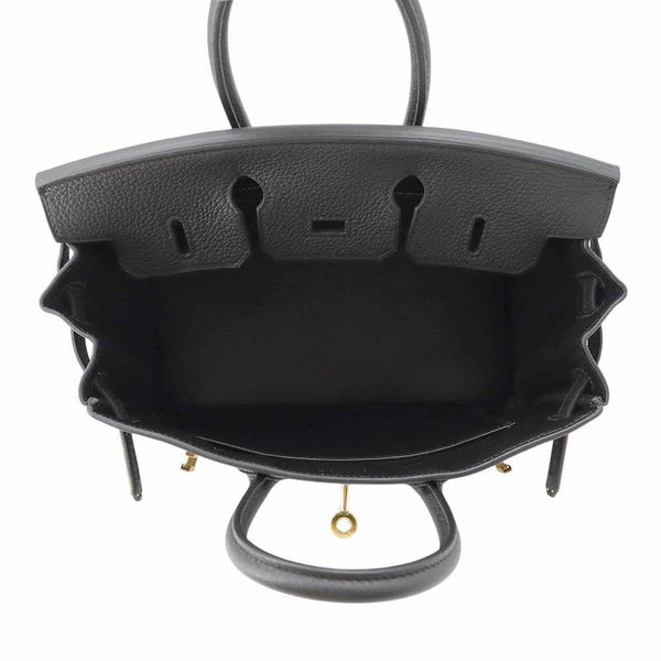 エルメス バーキン25 ブラック/ゴールド金具 トゴ W刻印 HERMES Birkin ハンドバッグ 黒