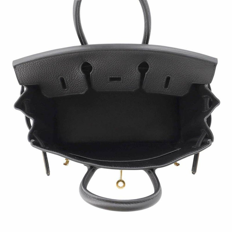 エルメス バーキン25 ブラック/ゴールド金具 トゴ W刻印 HERMES Birkin ハンドバッグ 黒