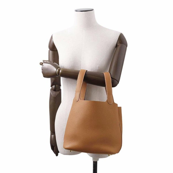 エルメス ハンドバッグ ピコタンロックMM ゴールド/ゴールド金具 トリヨンクレマンス W刻印