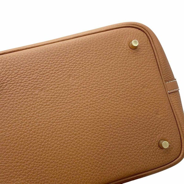 エルメス ハンドバッグ ピコタンロックMM ゴールド/ゴールド金具 トリヨンクレマンス W刻印