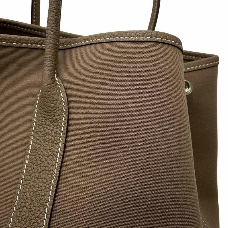 エルメス トートバッグ ガーデンパーティTPM エトゥープ/シルバー金具 トワルオフィシエ / ネゴンダ A刻印