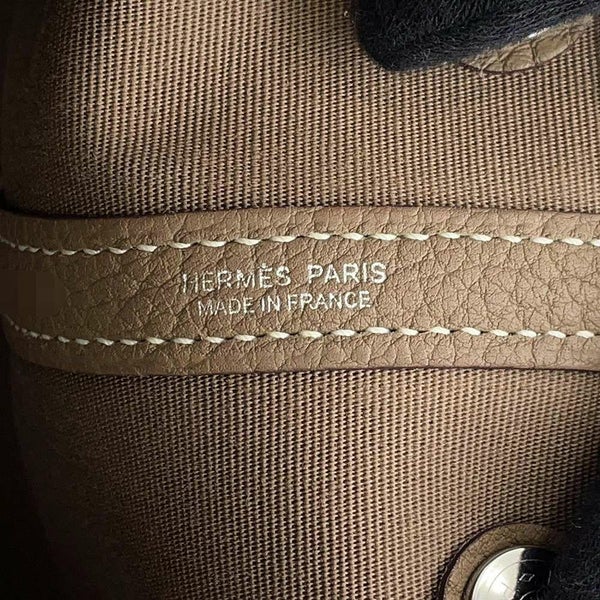 エルメス トートバッグ ガーデンパーティTPM エトゥープ/シルバー金具 トワルオフィシエ / ネゴンダ A刻印