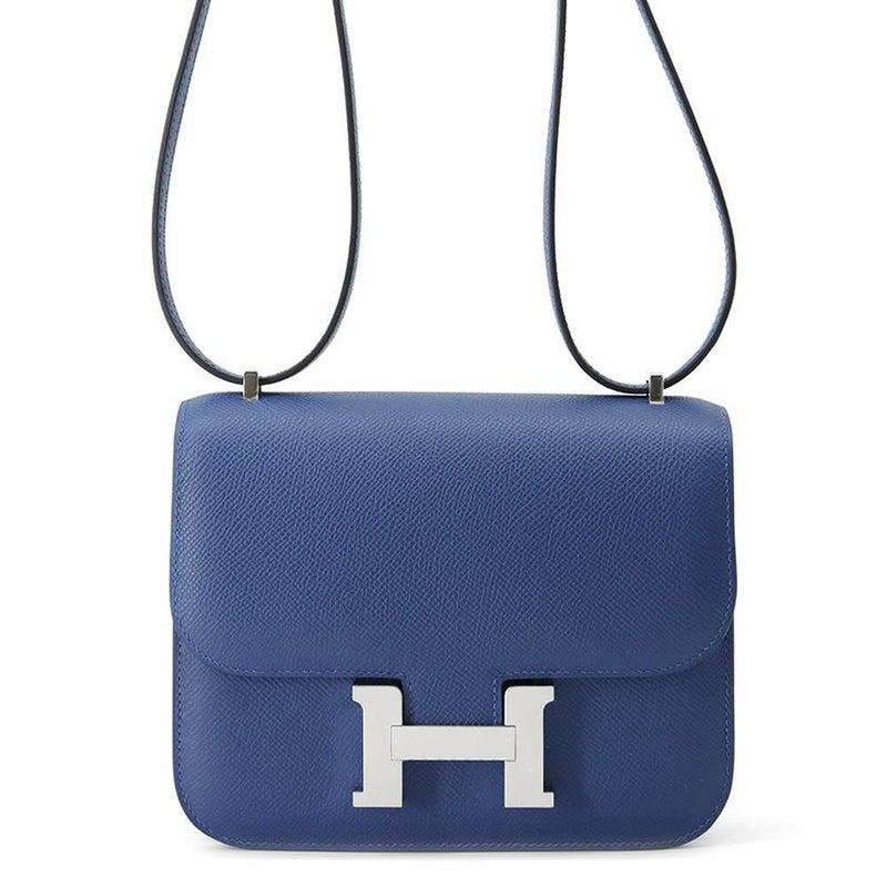 エルメス ミニ コンスタンス3 ミロワール ブルータイ/シルバー金具 エプソン W刻印