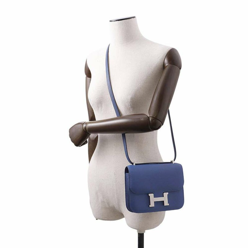 エルメス ミニ コンスタンス3 ミロワール ブルータイ/シルバー金具 エプソン W刻印