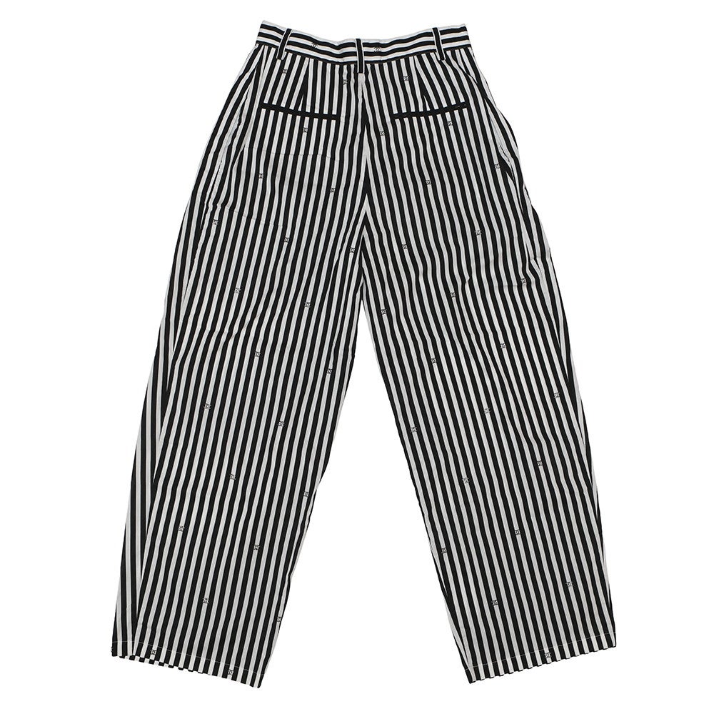 シャネル パンツ ココビーチ ストライプ ラインストーン コットン