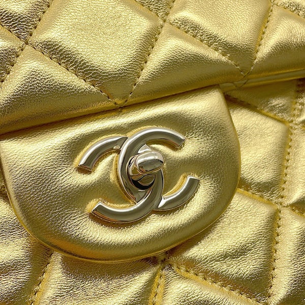 シャネル チェーンショルダーバッグ ジャンボマトラッセ ココマーク ラムスキン AS4661 CHANEL