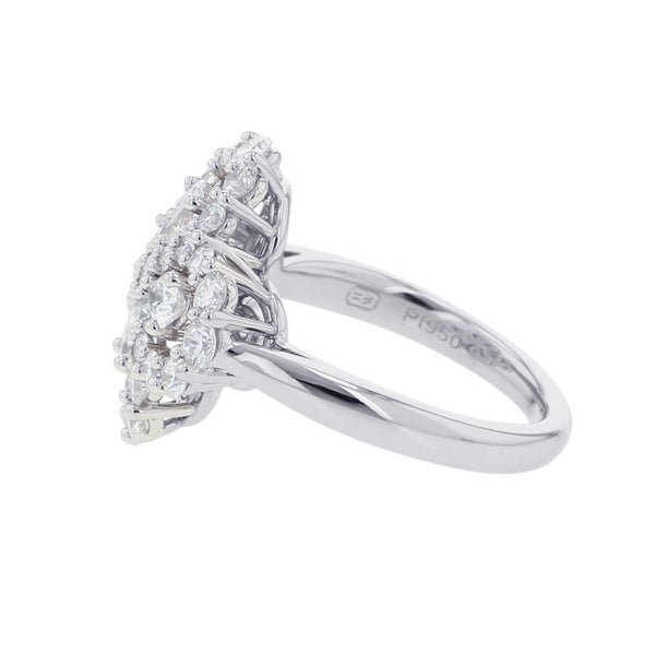 ハリーウィンストン リング ミニループ・フルモチーフ・リング ダイヤ 33P 計約1.08ct Pt950 サイズ約5号 FRDPRP1ML4C 指輪
