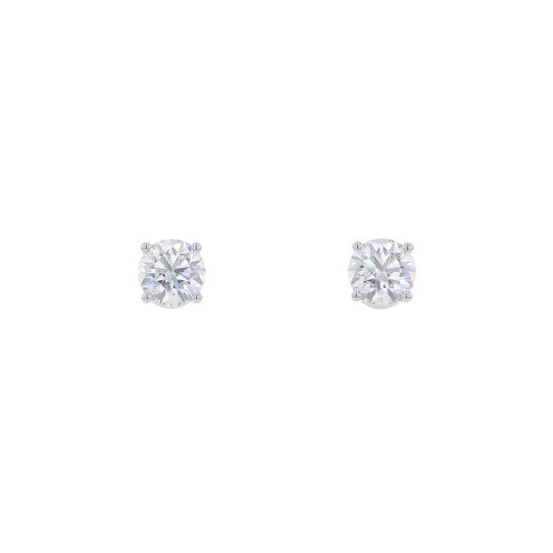 ハリーウィンストン ピアス ラウンドカット・イヤスタッズ ダイヤモンド 0.43ct/0.42ct Pt950 ESDPRD010SI GIA鑑定書付き